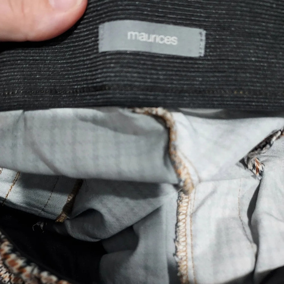 Maurices Houndstooth Pattern Pull On Skinny Pant in Size 18W Long - Picture 10 of 12